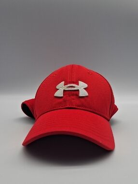 Under Armour Red Cap with White UA Emblem Boys Size M